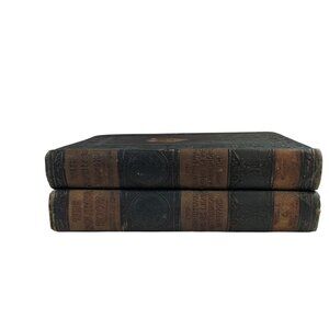 The Source Book Encyclopedic Volumes I & II Green Leather Bound Encyclopedia